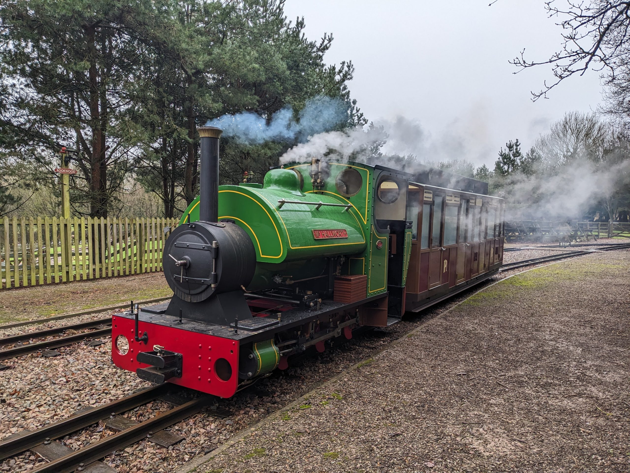 Mr Hallworth green steam engine